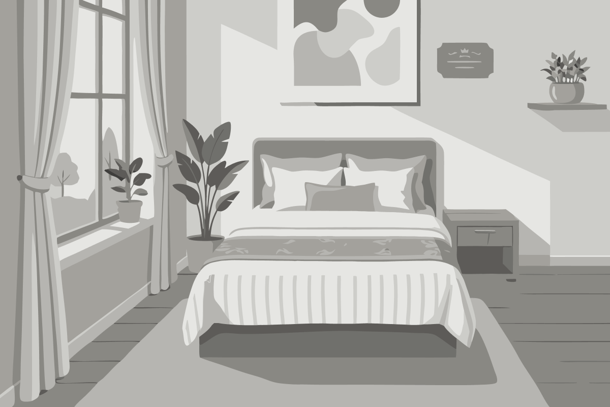 Maisonette-Zimmer mit Gartenblick